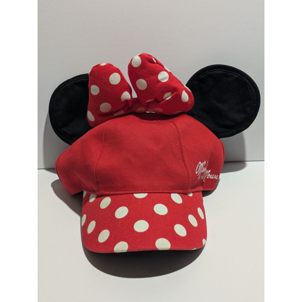Disney Parks Disneyland Minnie Mouse‎ Polka Dot Bow Ears Hat Youth